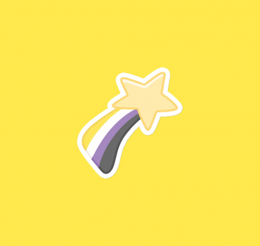 Non-Binary LGBTQ+ Identity Star 3″ Magnet