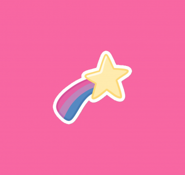 Bisexual LGBTQ+ Identity Star 3″ Magnet