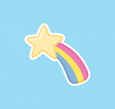 Pansexual LGBTQ+ Identity Star 3" Magnet