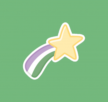 Gender Queer LGBTQ+ Identity Star 3" Magnet