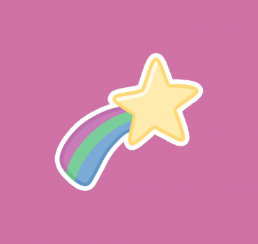 Polysexual LGBTQ+ Identity Star 3″ Magnet