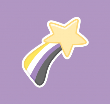 Non-Binary LGBTQ+ Identity Star Vinyl Sticker
