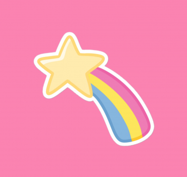 Pansexual LGBTQ+ Identity Star Vinyl Sticker