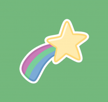 Polysexual LGBTQ+ Identity Star Vinyl Sticker