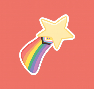 Progress Flag LGBTQ+ Identity Star Vinyl Sticker