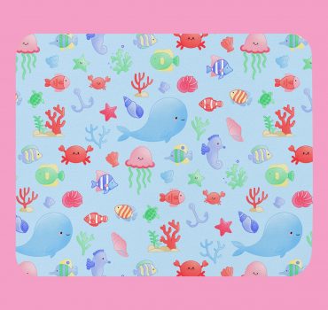 Under The Sea Illustration Mouse pad